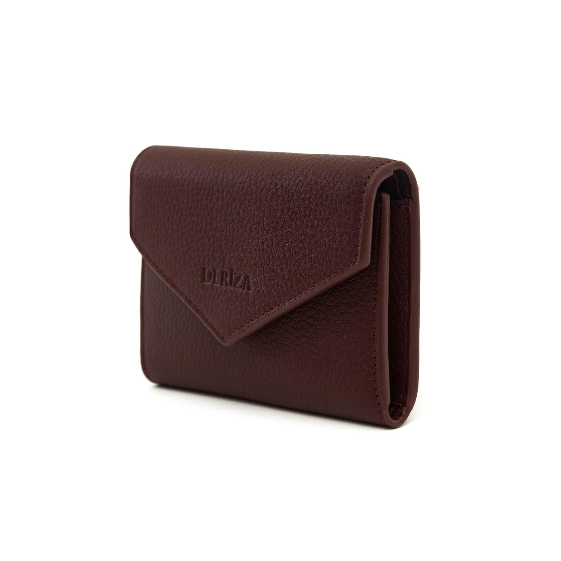 

Мини-кошелек Odie из натуральной кожи бордово-красный