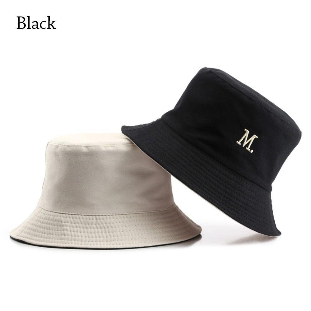 New Double-Sided Bucket Hat Women Men Beach Anti-UV Sun Hat Wide Brim Visors Foldable Portable Summer Fisherman Panama Cap