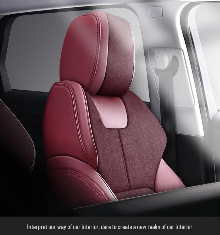 Huse de scaun personalizate din piele întoarsă pentru Land Rover Range Rover Evoque - Acoperire completă, 5 locuri