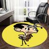 Mr. Bean Chair Mat - Round Carpet for Home Decor, Office Use, Living Room, Bedroom, Gift Idea0480b