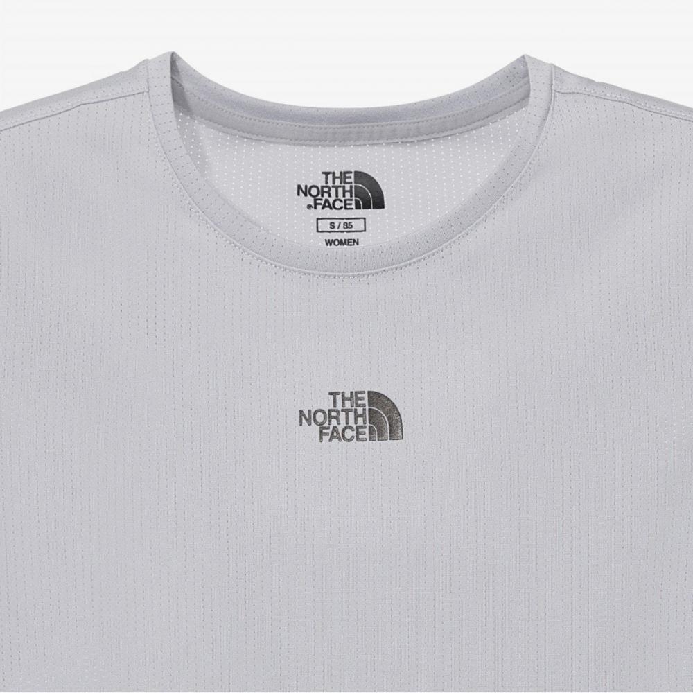 The North Face Women S VenTrun ShorT Sleeve Round T ShirT Ice Gray nT7ur35k
