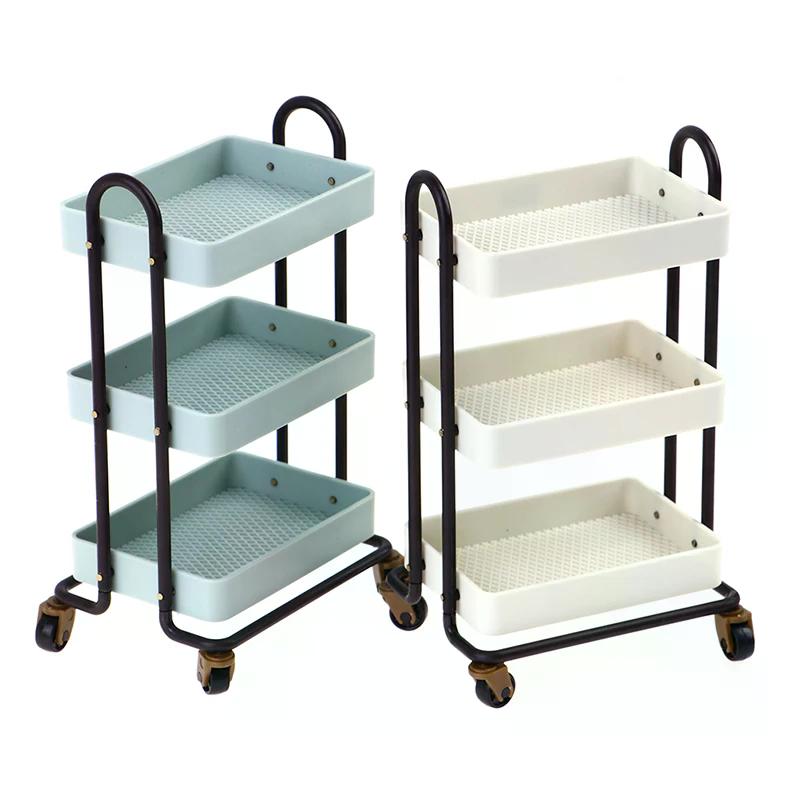 Dollhouse Trolley Dining Car Shelf Bookshelf W/ Wheels Doll Storage Display Rack For Doll Home Organize And Decor Props