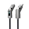 Universal Liquid Silicone 4-in-1 Fast Charging Cable with Digital Display for Phones, Tablets, and Laptops