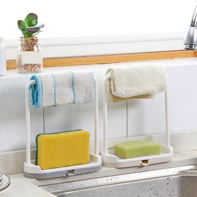 Countertops Towel Storage Rack Punch Free Cloth Sheets Rag Shelf Kitchen Tool