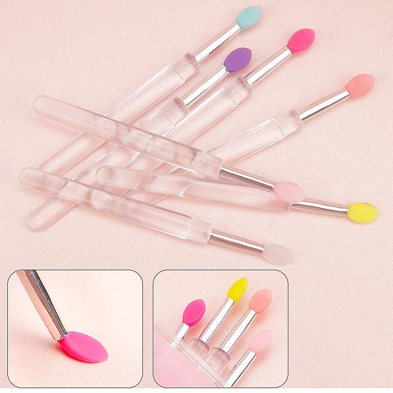 Portable Dustproof Silicone Lip Brush with Lid - Multitool for Lipstick and Lip Balm
