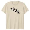 Minimalist Leaf Branch Design T-Shirt Plant Lover Nature Birthday Gift