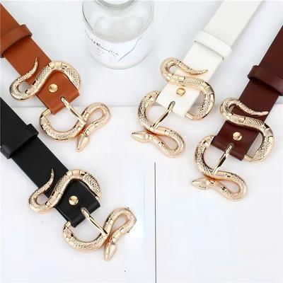 Kreatívne zlaté hadie opasky Krásne kovové hadie ozdoby Módne opasky Dámske odevné doplnky