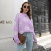 Women's Loose Sweater Autumn and Winter Long-sleeved Daisy Knit Sweater