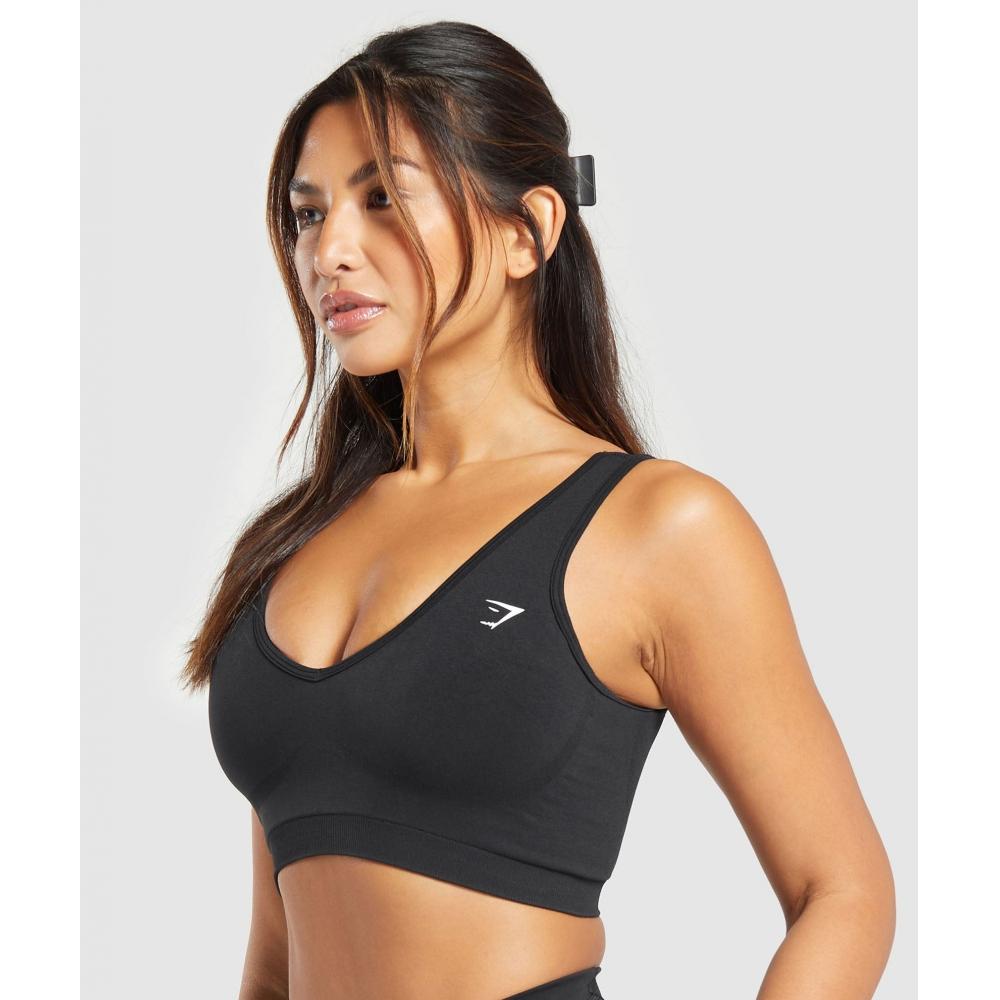Gymshark Everyday Seamless Sports Bra Black B8a4t Bb2j