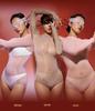 Seamless Shiny Silky High-Cut Bodysuit & Sexy Stockings Set - Large Size