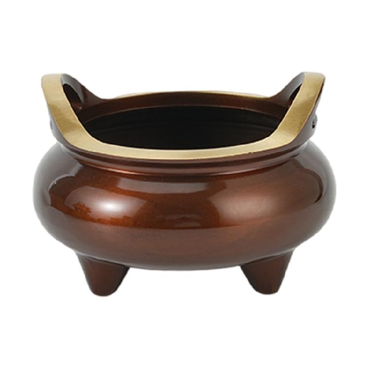 Holder Chinese Three Legs Burning Stand with Elegant Ear Handles Peace Creator Home Decoration