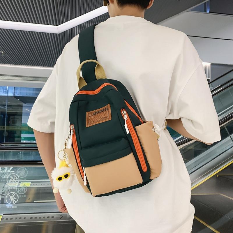 Sportsbrystveske Fargeblokk Herre Skulderveske Crossbody-veske Herre Midjeveske