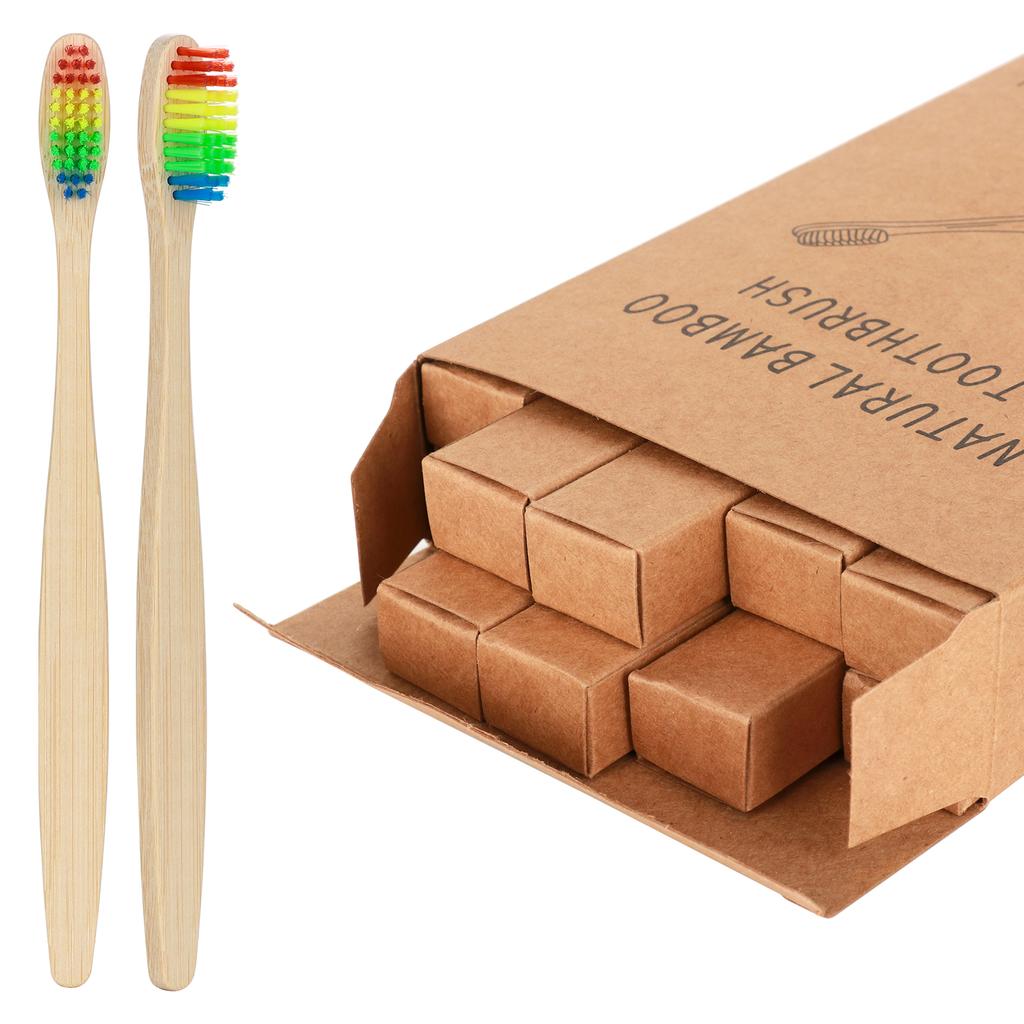 10PCS Zahnbürsten mit weichen Borsten entfernen Oberflächenflecken, bequemes Greifen, Zahnbürsten-Set für Erwachsene