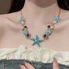 Sea Series Bohemian Shell Necklace Ornaments Starfish Beach Bracelet Shell Starfish Necklace  Women