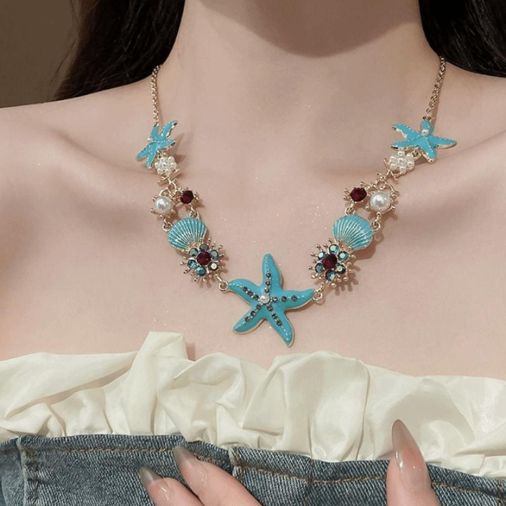 Sea Series Bohemian Shell Necklace Ornaments Starfish Beach Bracelet Shell Starfish Necklace Women