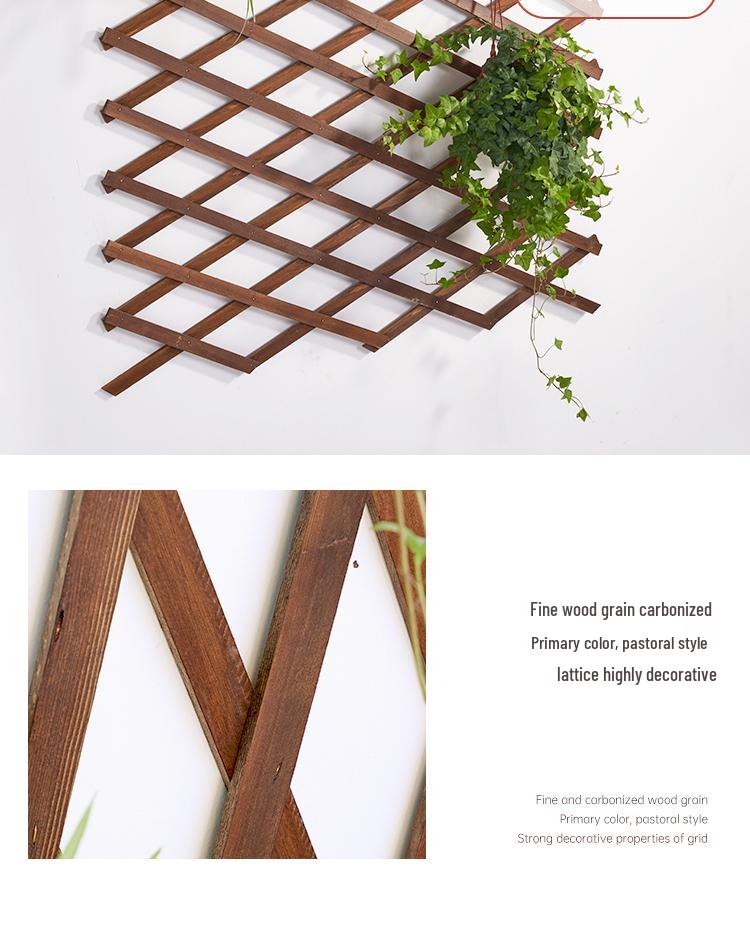 Outdoor Preservative Wood Fence Trellis for Garden, Courtyard, or Balcony Decoration