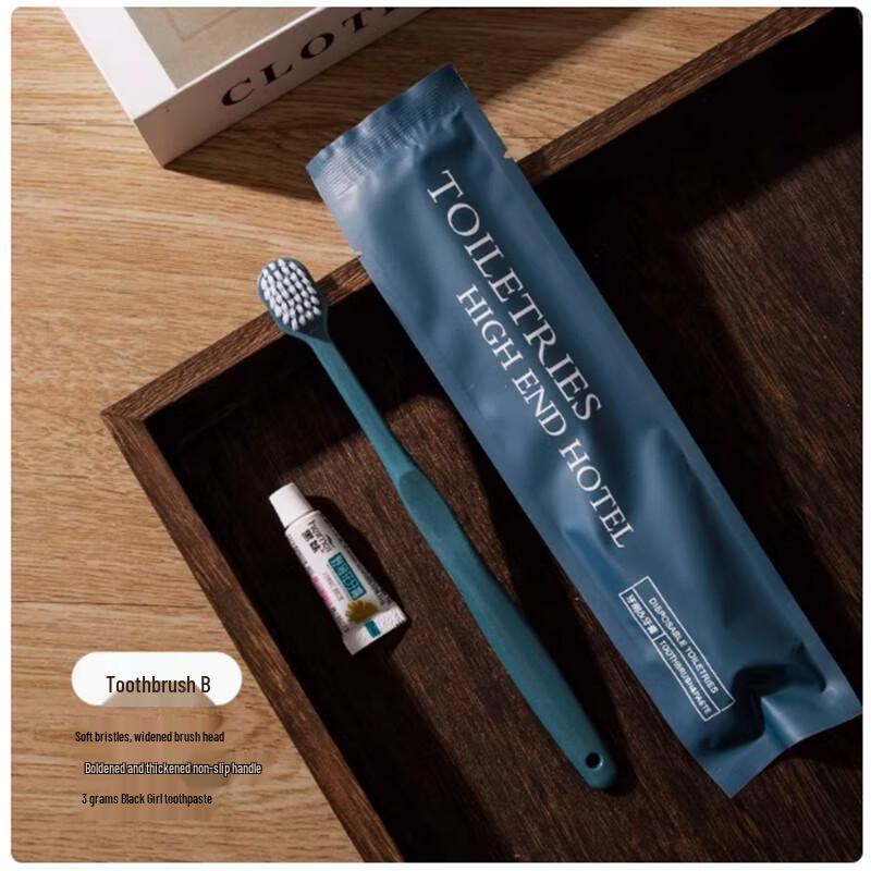 Disposable Hotel Soft Toothbrush & Toothpaste Set