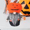 Pumpkin Hat No Face Gnome Spooky Season Dwarf Gnome with Pumpkin Hat Colorful Halloween Table Decoration