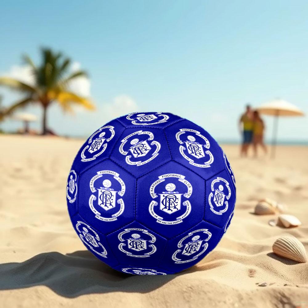 1pc Rangers FC Soccer Ball Size 5 Indoor Soccer Ball Fashion Colorful Backyard Game - Great For Sports Fans Gift HE96
