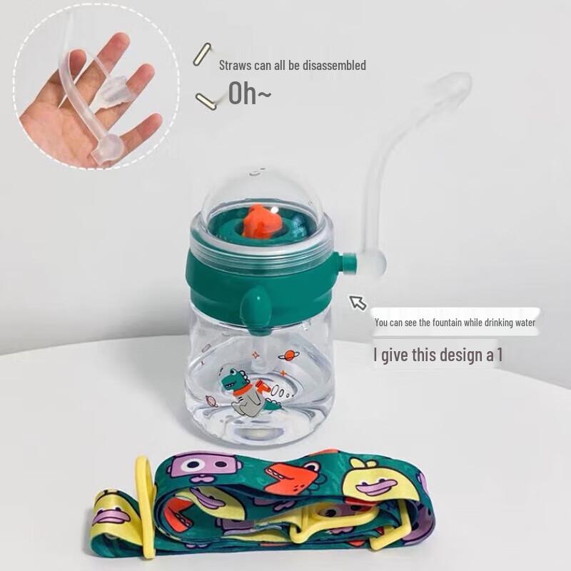 Babycare Kids Whale Spray Straw Water Bottle