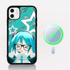Kawaii H-Hatsune Miku Magnetic Wireless Phone Case For IPhone 17 16 15 14 Plus 13 12 11 Pro Max