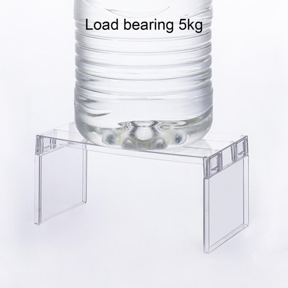 Space Saving Fridge Layered Separator Shelf Transparent Storage Rack Removable   Kitchen Seasoning