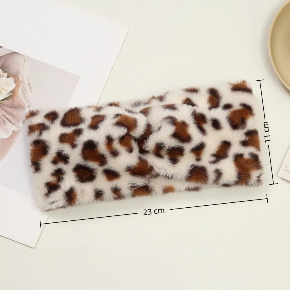 Wide Brim Elastic Headbands Leopard Print Warm Turban New Hair Accessories  Autumn Winter