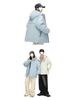 Men's Winter 2025 Stylish Solid Color Hooded Windproof Down Jacket