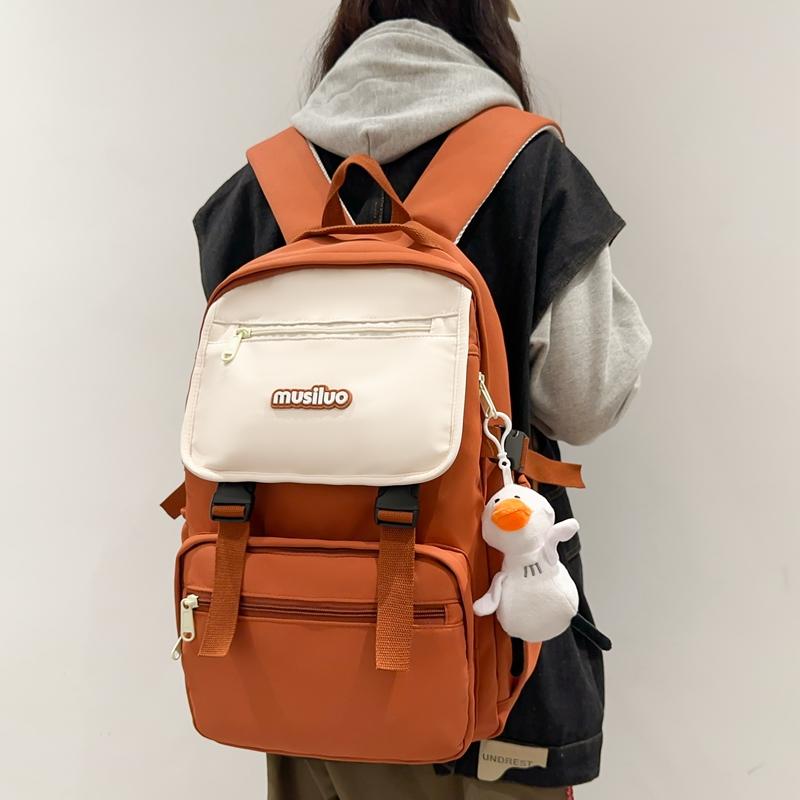 Large Capacity Waterproof Backpack Women's Multifunctional Nylon Backpack Unisex Student Schoolbag