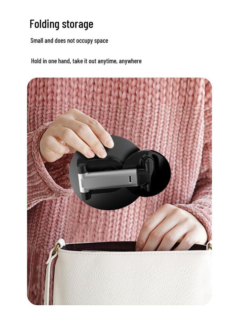 Magnetic Phone Holder: 360° Rotating Stand for MagSafe Tablets & Phones