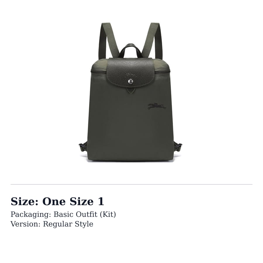 LONGCHAMP Le Pliage Green Pārstrādāta Audekla