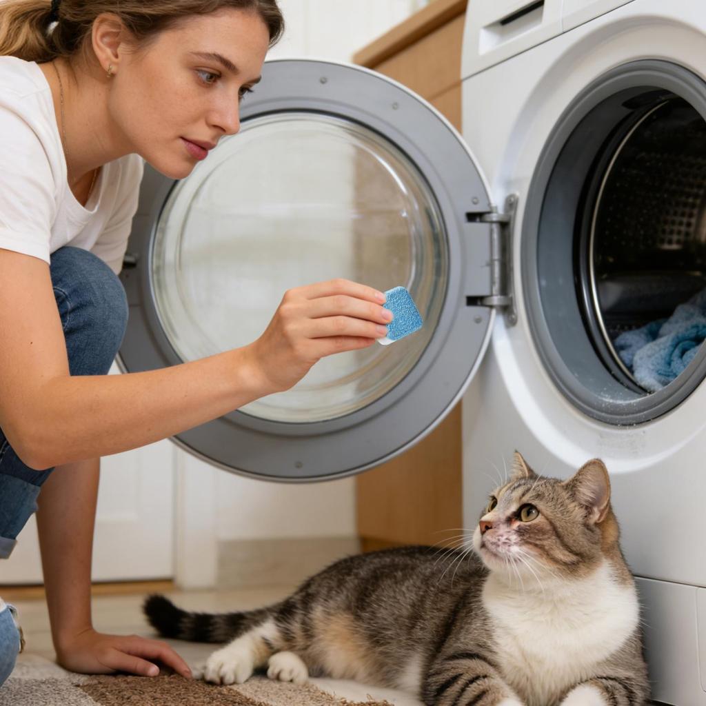 Washing Machine Cleaning Tablets 48 Pieces Odor Remover Washing Machine Descaler For Odor Grime Scale Buildup Home Bathroom