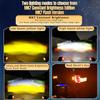 LED Motorcycle Auxiliary Spotlights Hi/Low Beams With Red Devil Eyes Driving Fog Lights for Truck Golf Cart SUV ATV 4X4 12V 24V