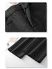2025 Winter High-Waisted Wool Wide-Leg Pants - Women's Slim Fit, Brown, Flattering Straight-Leg with Drape