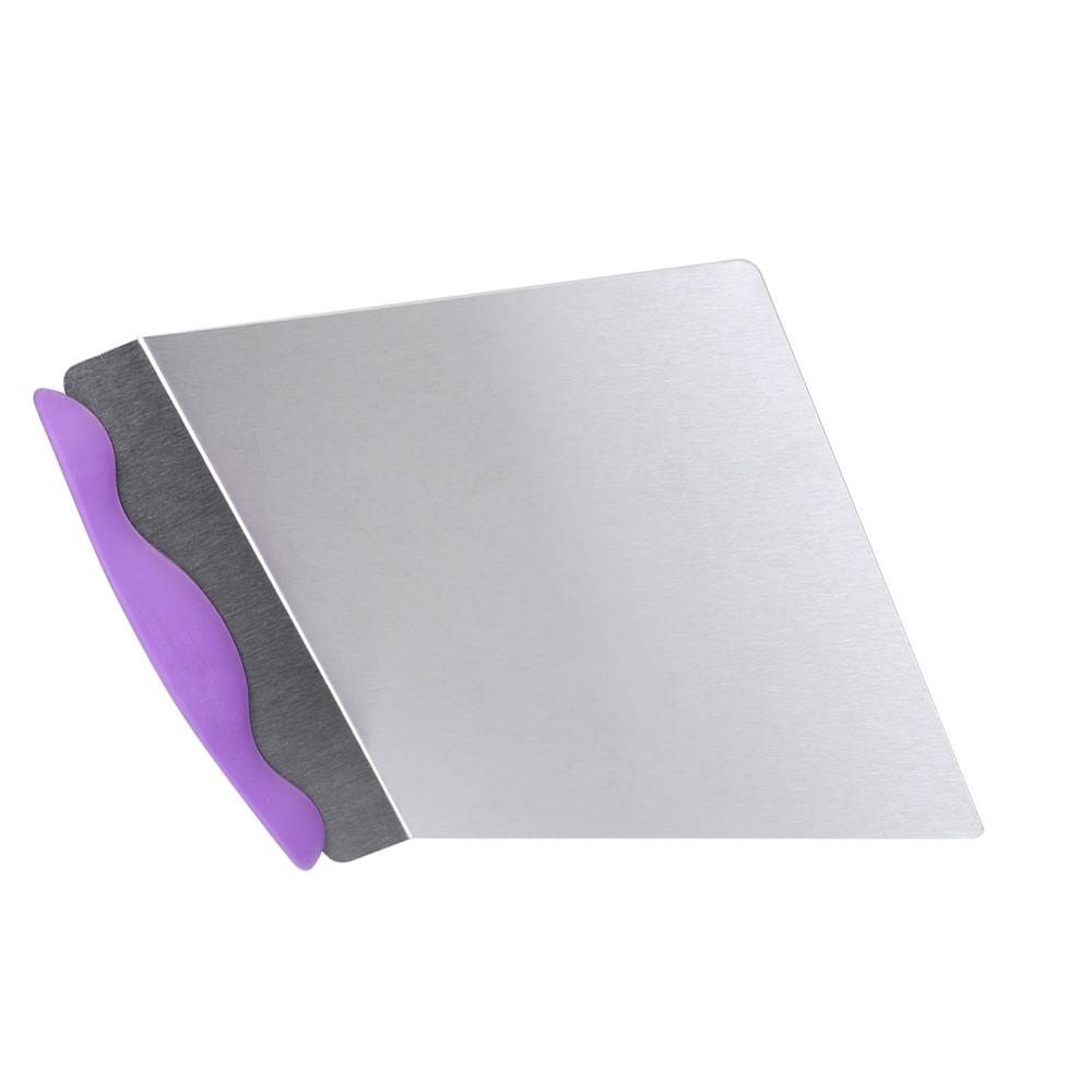 Stainless Steel Cake Transfer Tray Food-Grade Remover Pizza Transfer Tray Rectangle Handle Moving Plate Bakery Catering