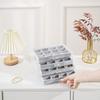 Lolalet Jewelry Transparent Jewelry Jewelry Accessory Small Item Gift Gray Box, 4-Tier, Acrylic, Drawers, Storage, Women's/Girls' Box, Case,