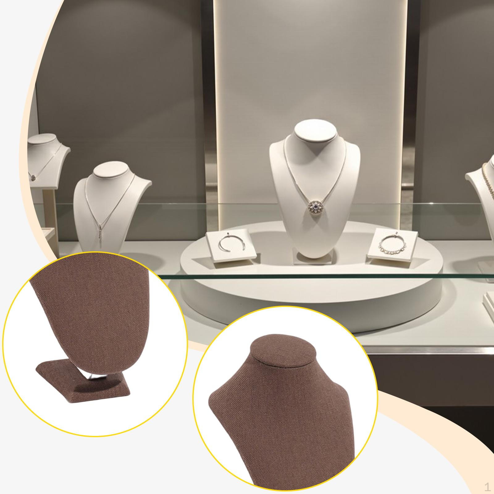 

Цепочка Ювелирный Бюст Манекен Модный Витринный Держатель Подставка для Демонстрации Ожерелий Продажа для Туалетного Столика Торговый Центр 11cmx9cmx15cm