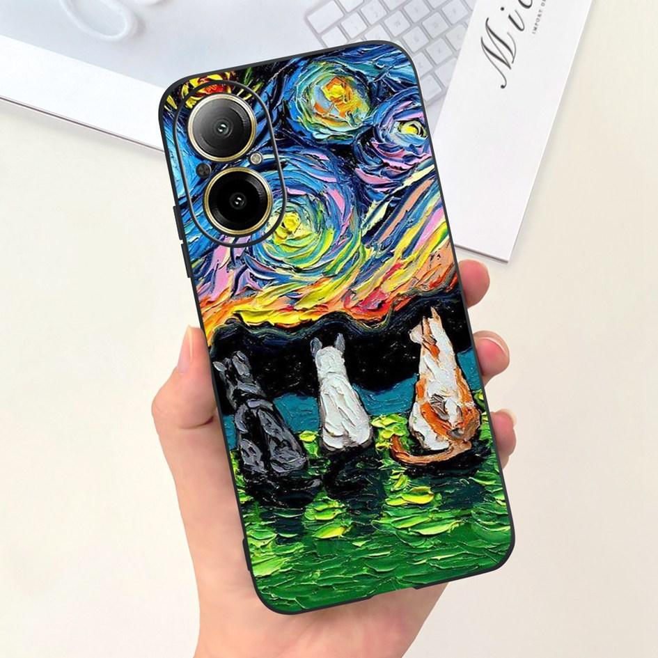 For Realme C67 4G Case RMX3890 Shockproof Cover Fashion Marble Slim Soft Silicone Phone Case For RealmeC67 4G C 67 Protect Shell
