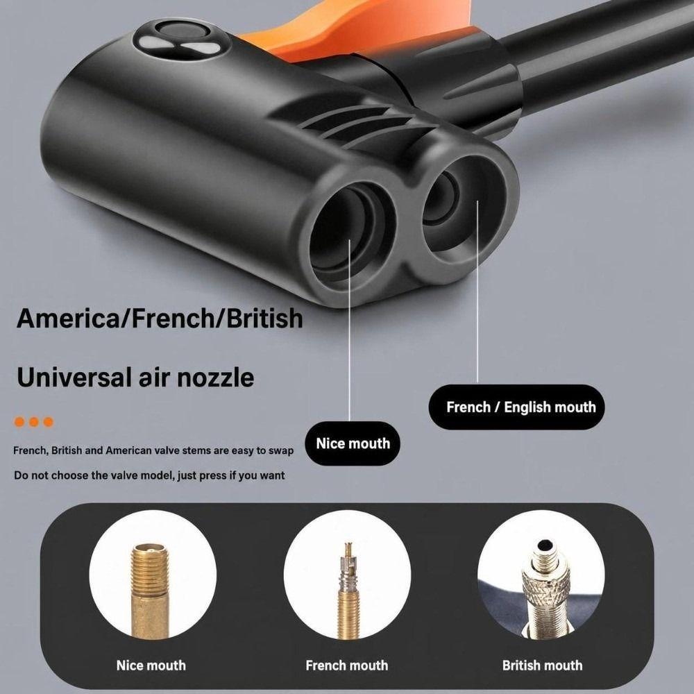 Portable Foot Air Pump High Pressure Portable Tire Inflator Bicycle Tire Pump Bicycle Inflation