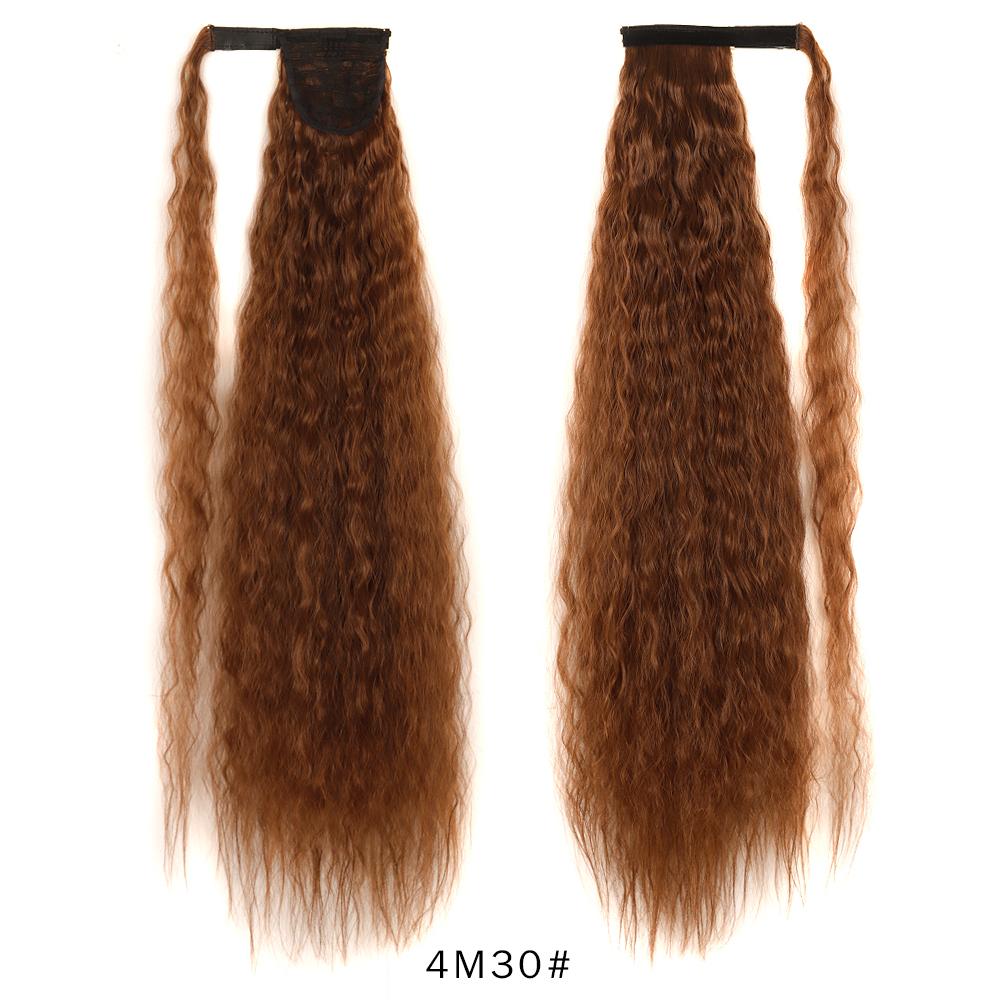 Jeedou Ponytails Extension 34inch Extra Long Bohemia Style Kinky Curly Synthetic Ponytail Hair Afro Fluffy Hairpiece Daily Use