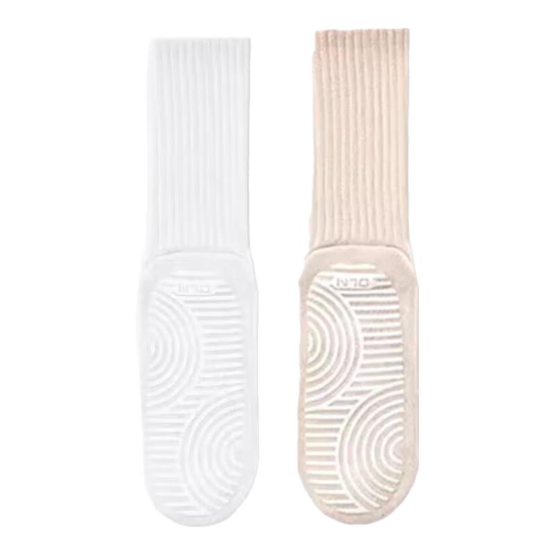 Kerrlock Women s Mid-Calf Anti-Slip Yoga Socks One Size