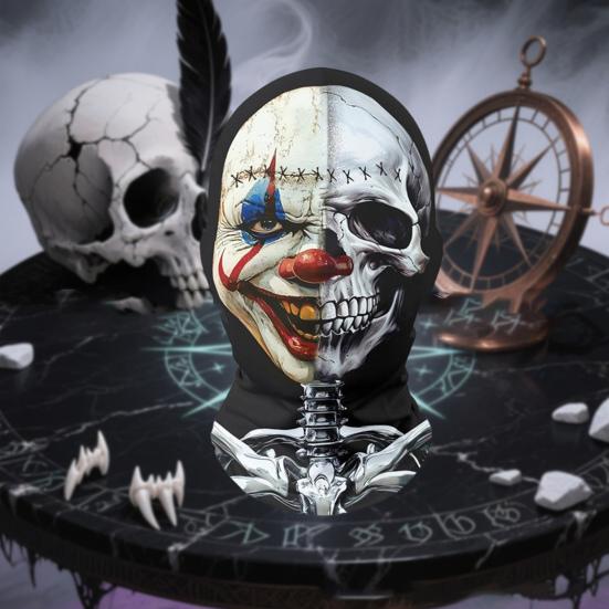 Horror Halloween Masque Adults Scary Full Head Hood Prop for Halloween Party Cosplay Costume Role Playing Accessory