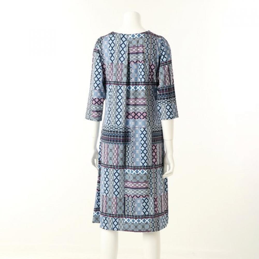 Wacoal Geometric Pattern Loungewear Dress Wgn375w 