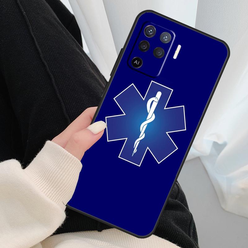 EMT EMS Medical Case For Oppo A96 A76 A16 A60 A98 A58 A78 A18 A38 A80 A40 A77 A57 A17 A74 A54 A94 A15 A5 Pro