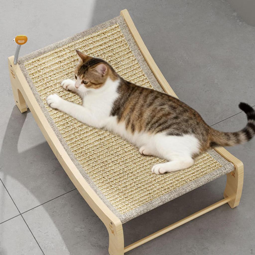 2 in 1 Sisal Cat Scratcher and Resting Couch Shedding Resistant for All Seasons Comfortable Sturdy