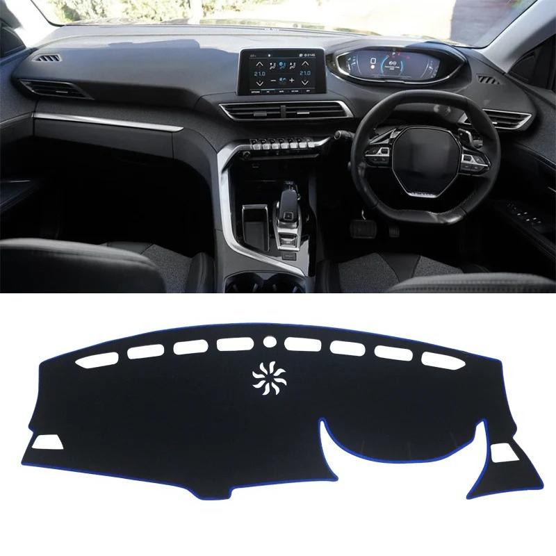 Car For Peugeot 3008 5008 GT Hybrid 2016 -  Dashboard Cover Mat Avoid Light Pads Anti-UV Carpets 2017 2018  20