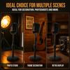 Height Adjustable Microphone Prop Model Support Rod Mic Stand Set Fake Mic Prop  Photography