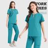 Women's Multi-pocket Medical Scrub Suit - Nurse/Doctor Uniform