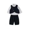 Trendige Herbst/Winter Cordweste Dreiteiliger Formeller Anzug für Babys & Kleinkinder