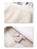 Women's Gray Wool High-Waist Bodycon Midi Skirt - Autumn/Winter 2024 A-Line Design
